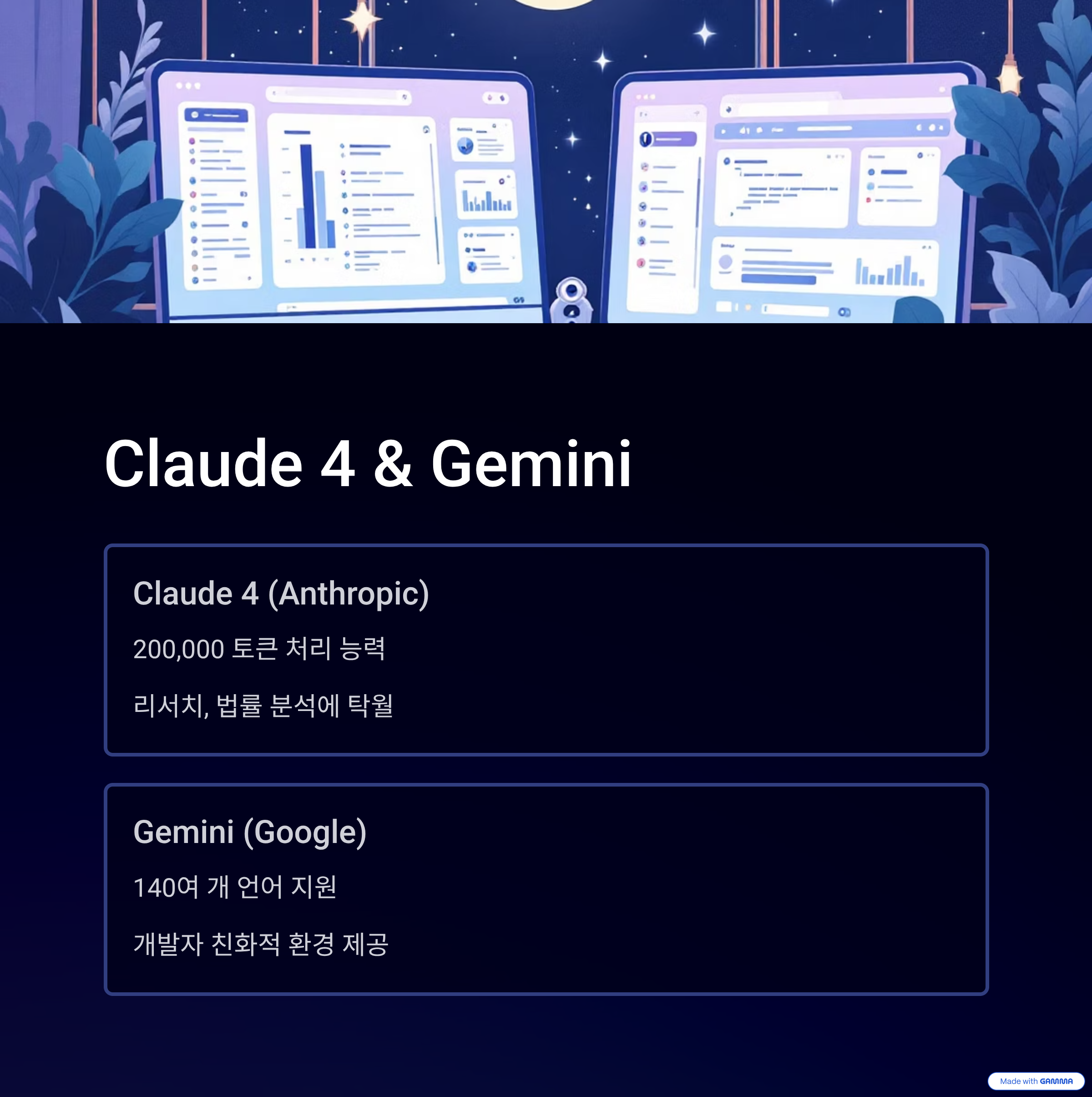 Claude 4 &amp; Gemini