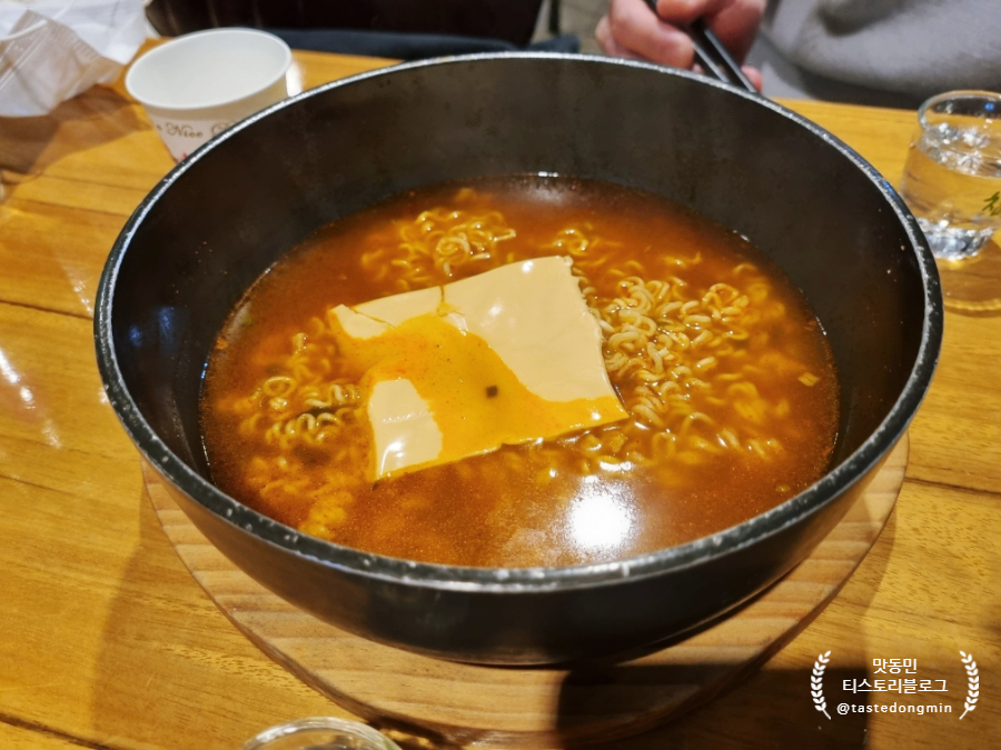백천 기본안주 치즈라면