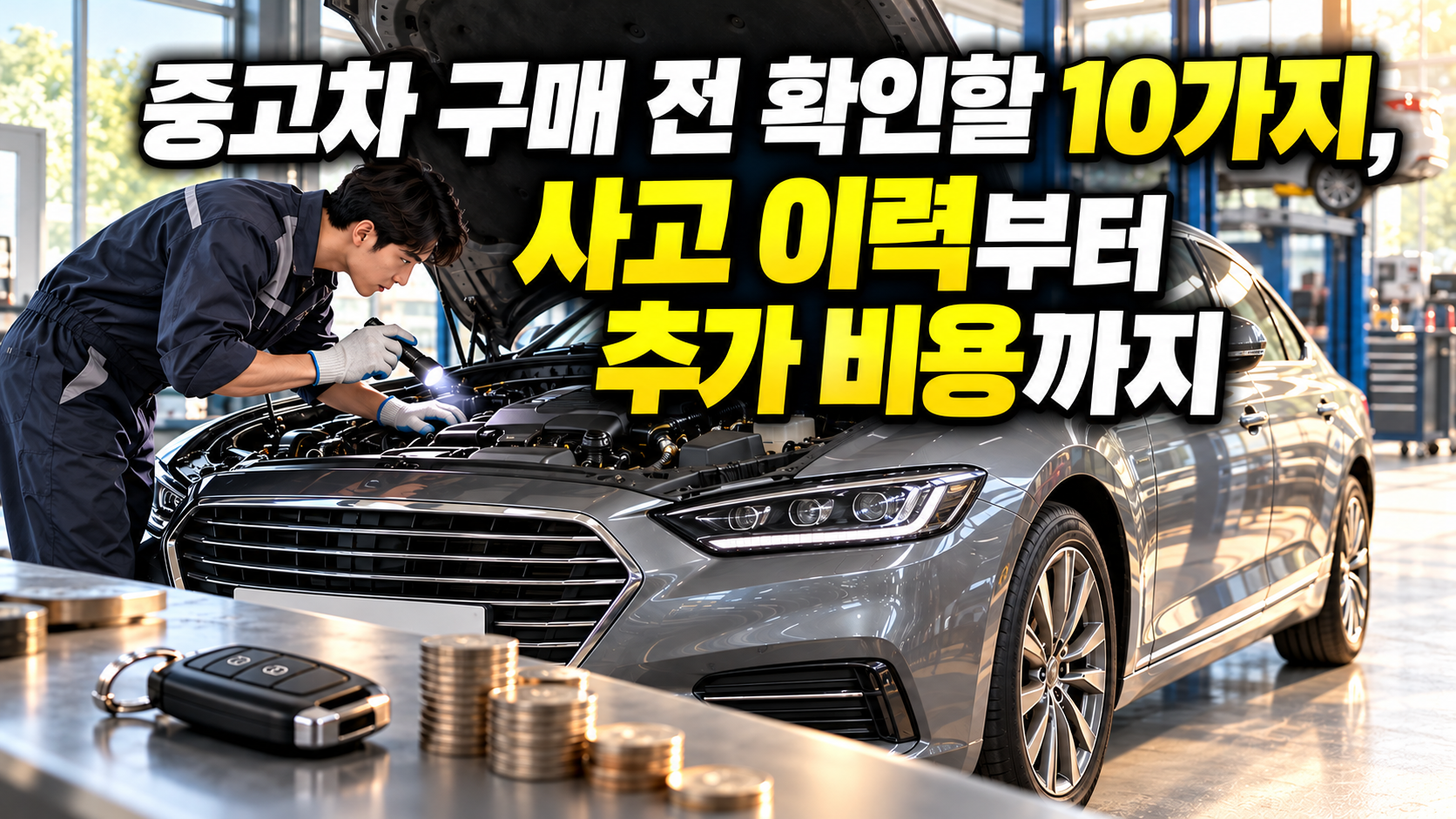 중고차 구매 전 확인할 10가지, 사고 이력부터 추가 비용까지 관련 사진