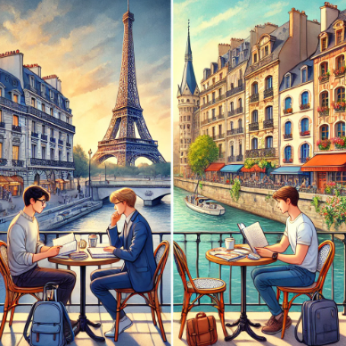 프랑스 파리와 리옹에서 어학연수하는 반반 사진