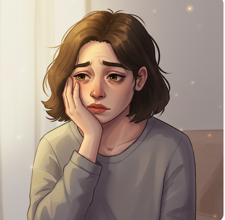 스트레스로 지친 여성