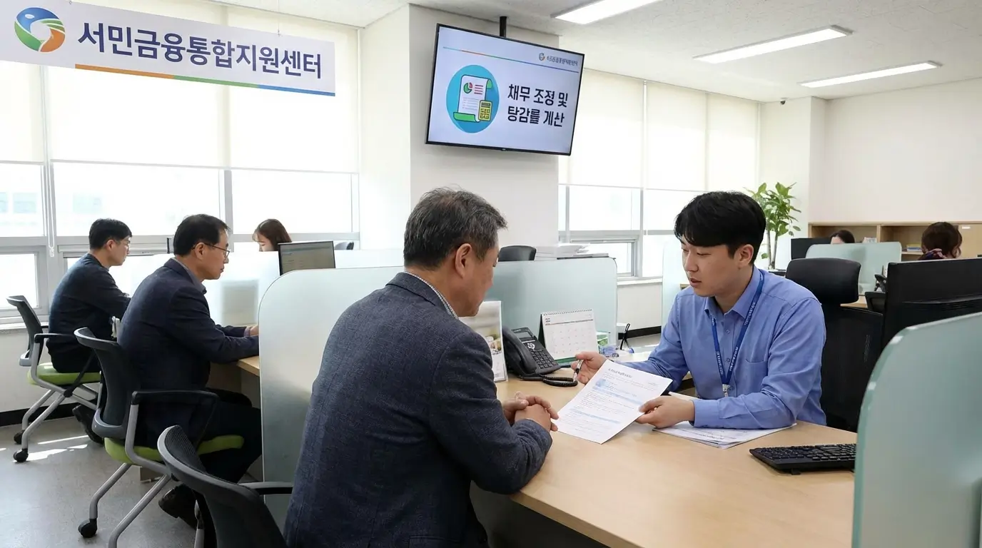 개인 워크 아웃 상담을 통한 서민금융통합지원센터 채무 조정 및 탕감률 계산