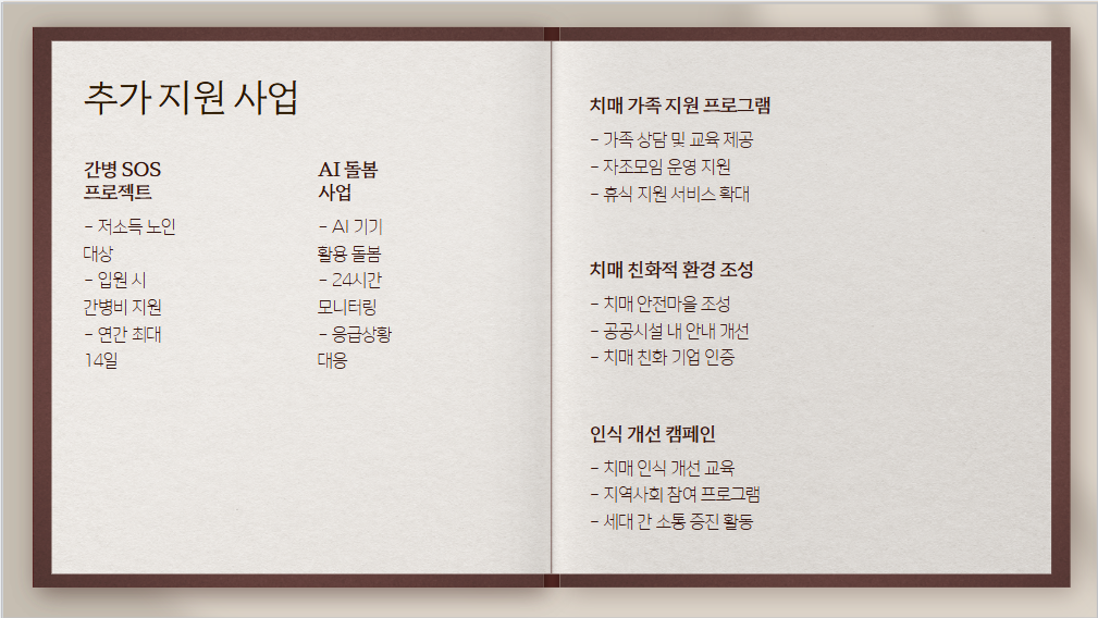 치매가족돌봄 안심휴가