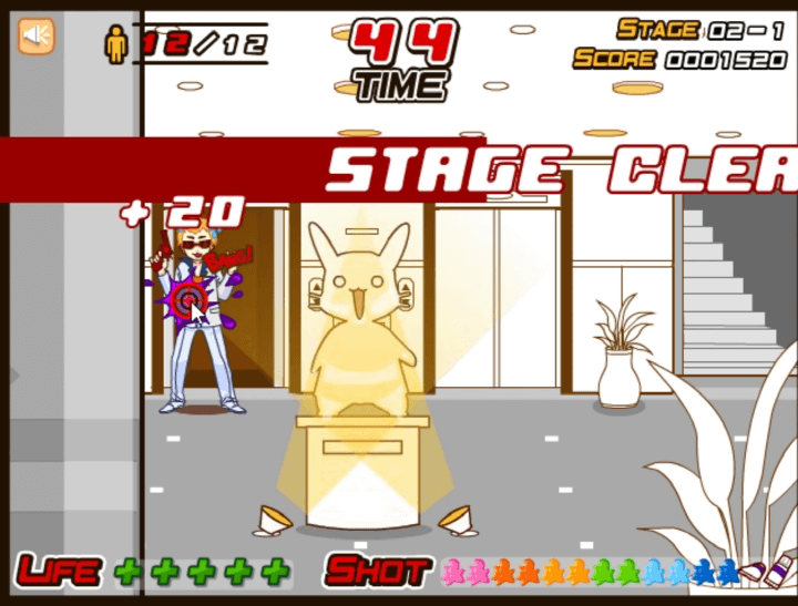 적을-제거하고-스테이지를-클리어-하는-화면