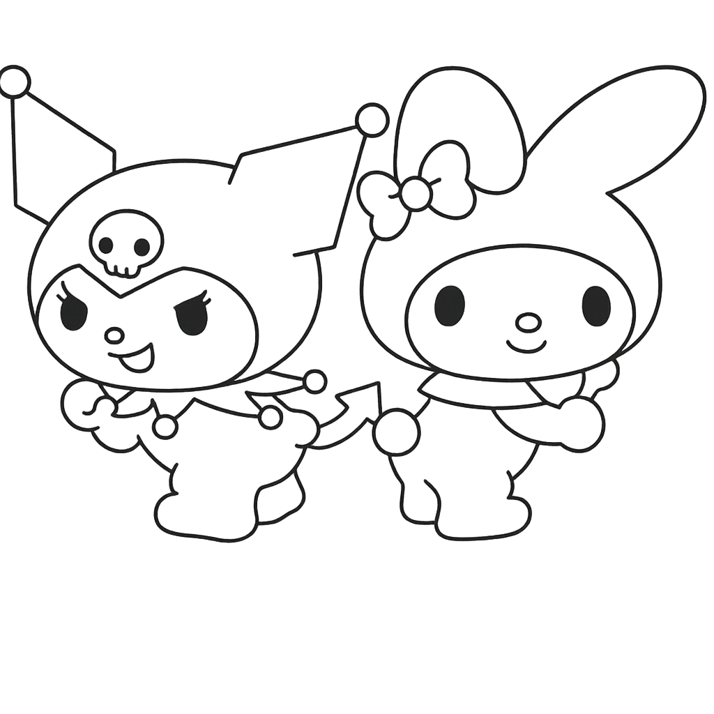 쿠로미 색칠 도안