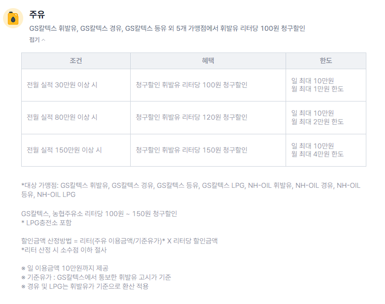 주유 할인 카드 비교 추천하기