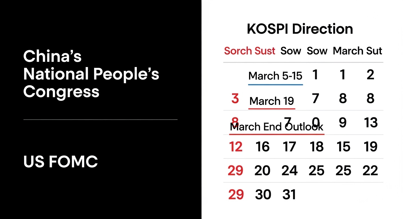 중국 양회 미국 FOMC 3월 글로벌 매크로 이벤트 캘린더 코스피 방향성 블루그레이 2026