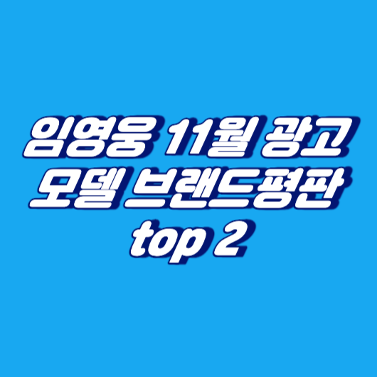임영웅, 11월 광고모델 브랜드평판 top 2