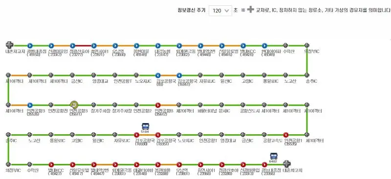 8844 공항버스 경유지 정류장