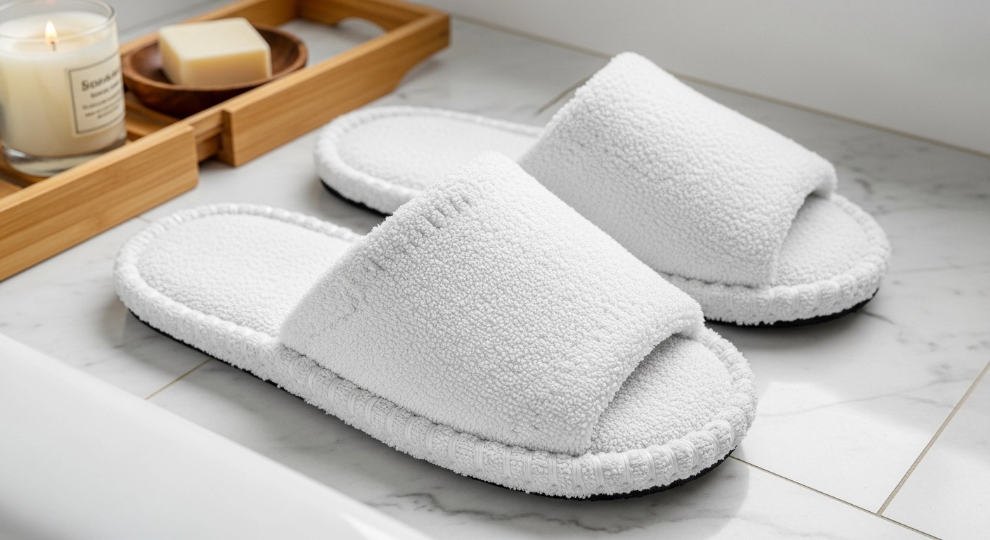 호텔 부럽지 않은 뽀송함! 버리려던 수건으로 만드는 '폭신한 호텔식 욕실 슬리퍼' (층간소음 방지까지)