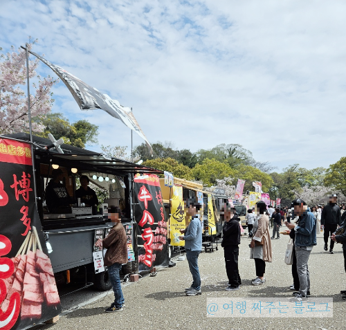 오호리 공원 벚꽃 축제