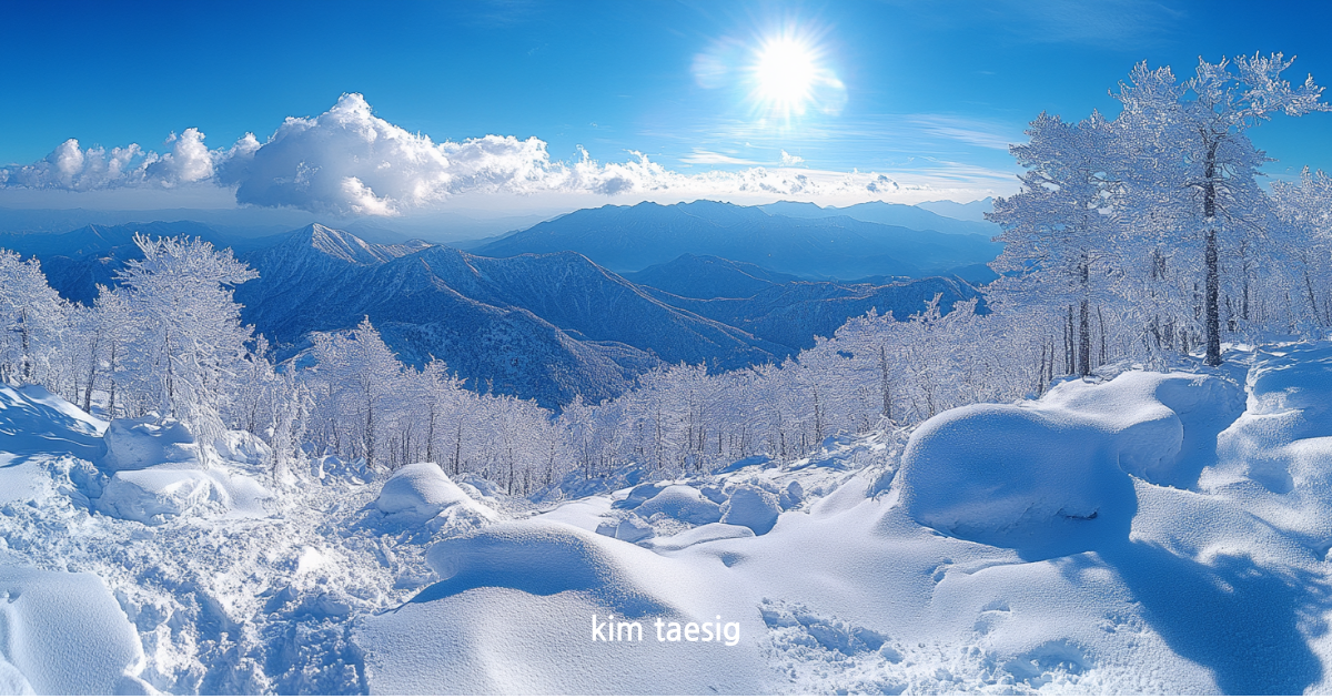 가리왕산의 사계절