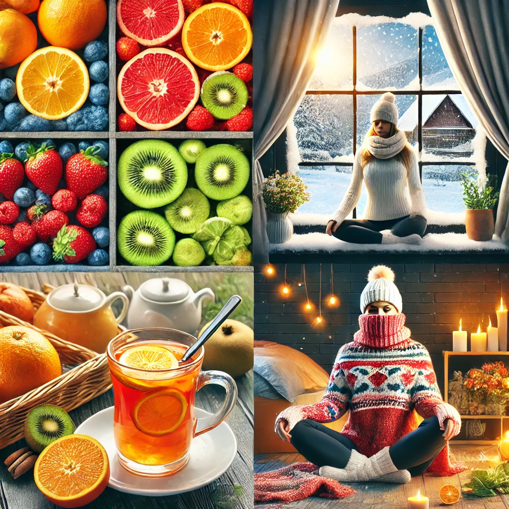 겨울철 면역력을 높이는 방법(영양섭취, 운동,수면)