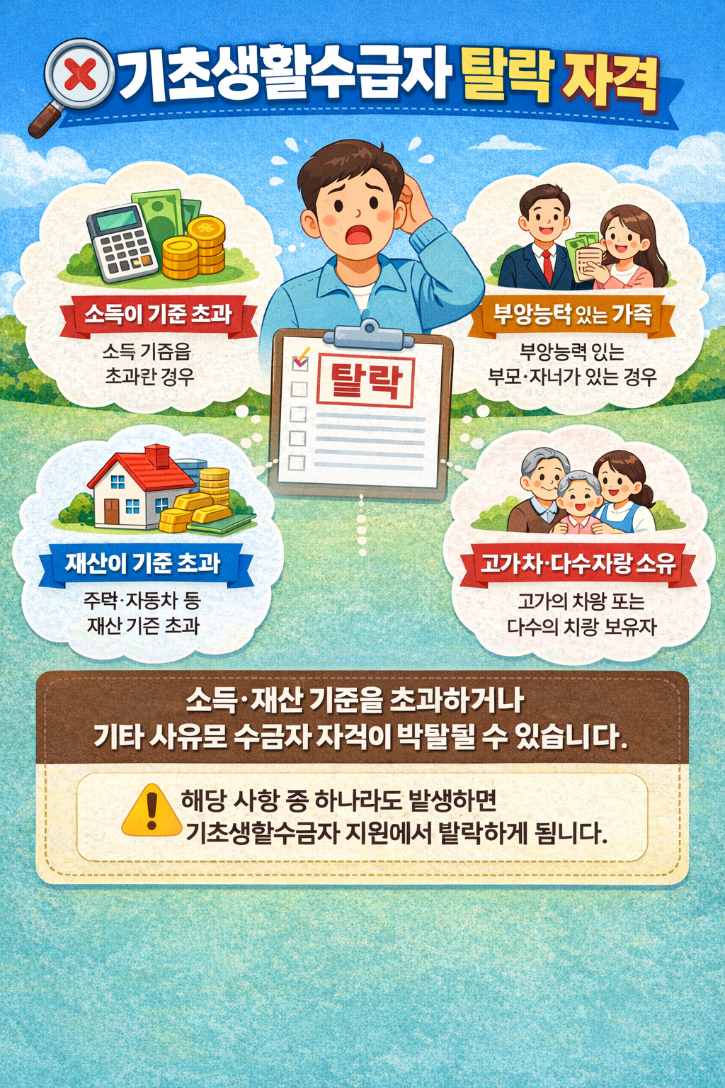 기초생활수급자 자동차·재산 기준 때문에 탈락하는 경우가 줄어든 이유