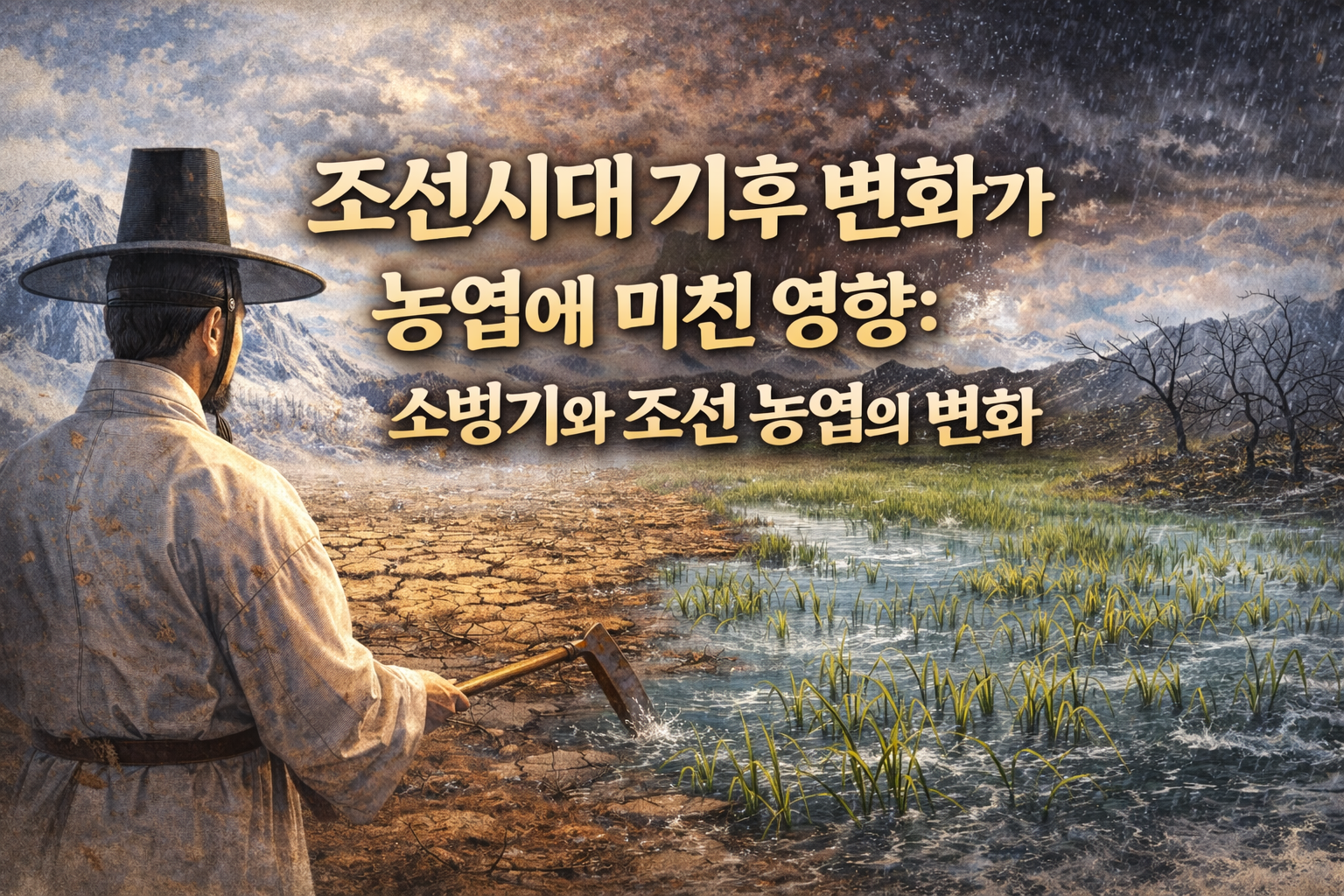 조선시대 기후 변화가 농업에 미친 영향: 소빙기와 조선 농업의 변화