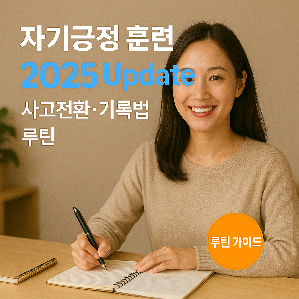 자기긍정 훈련 2025 Update 사고전환·기록법 루틴