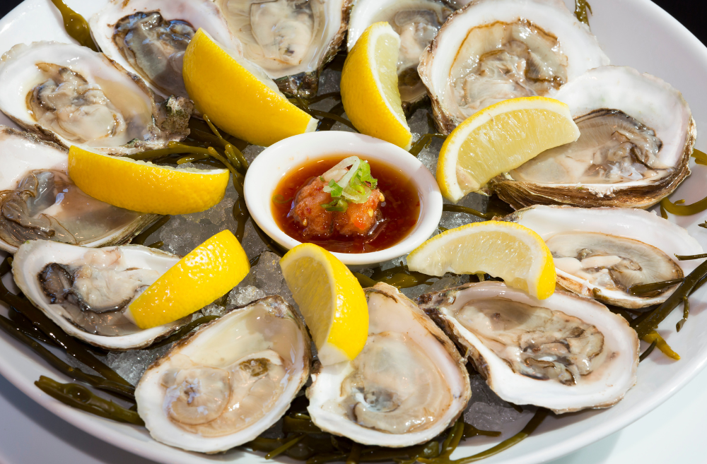 굴과 레몬즙