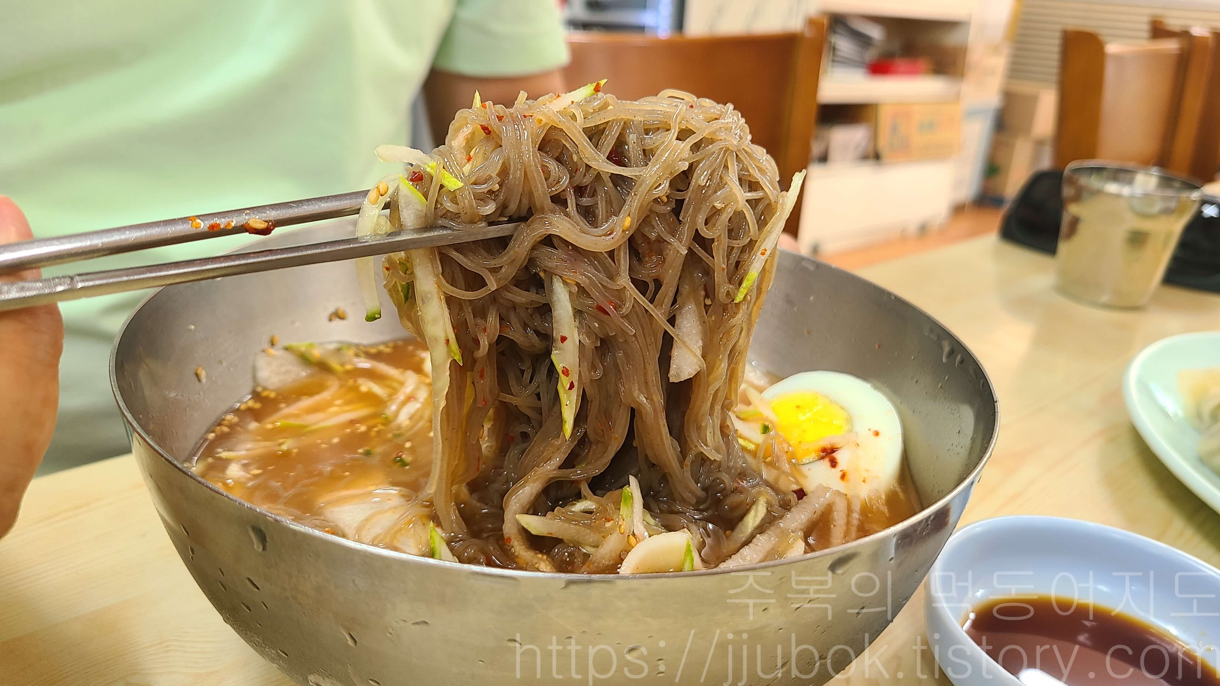 찬가락냉면-물냉면-맛