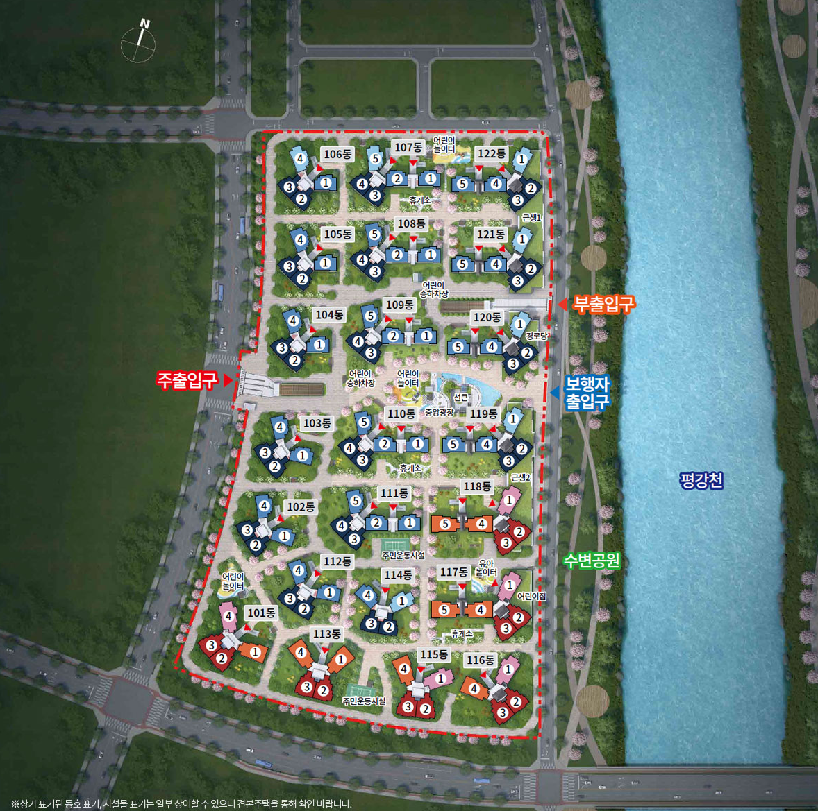 부산에코델타시티 디에르트 더퍼스트 단지배치도