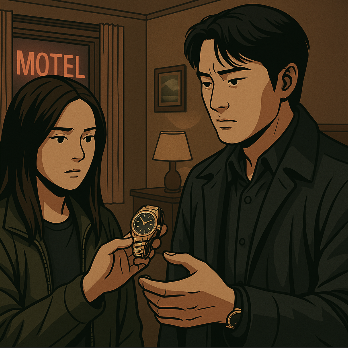 넷플릭스 드라마 악연 김남길이 신민아에게 롤렉스를 받음