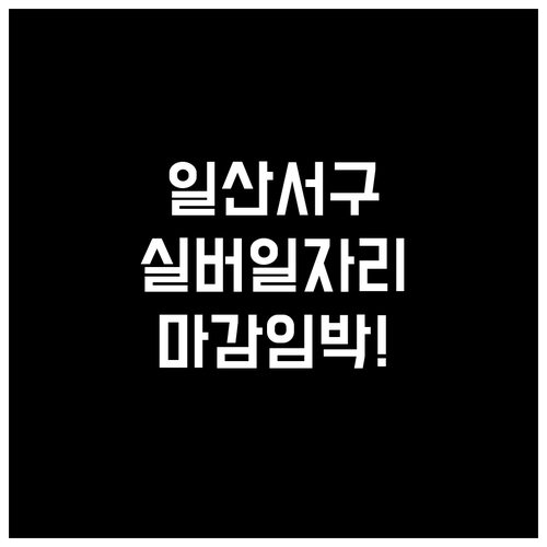 일산서구 시니어클럽 실버 카페 공동작..
