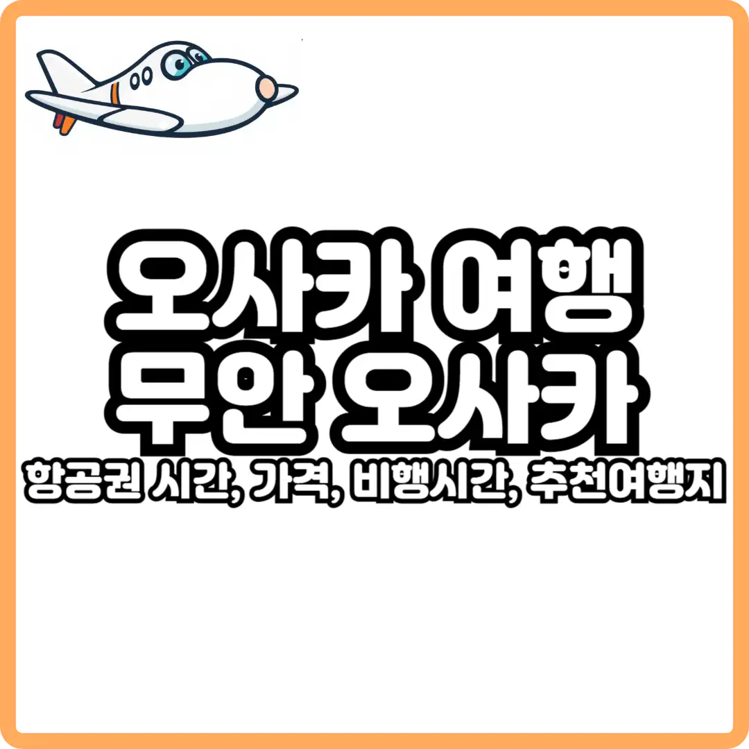무안 오사카 항공권