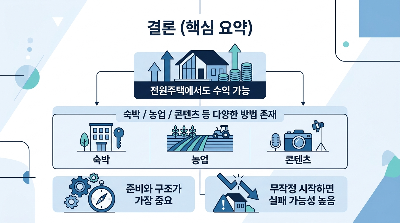 전원주택 수익창출의 핵심내용 정리