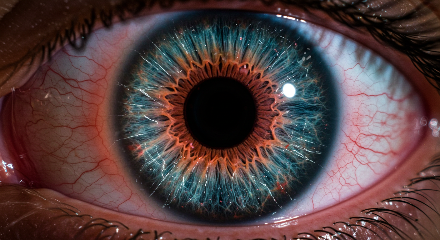 안구 외상 증상 예시 사진