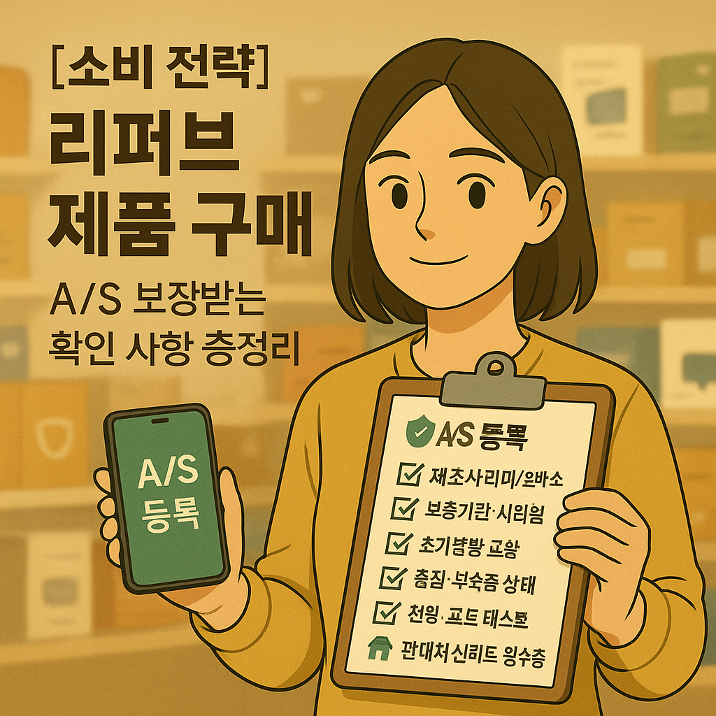 [소비 전략] 리퍼브 제품 구매 ｜ AS 보장받는 확인 사항 총정리