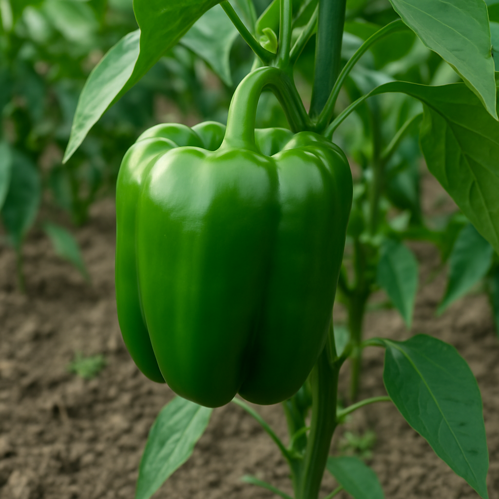 초록색 청피망 한 개