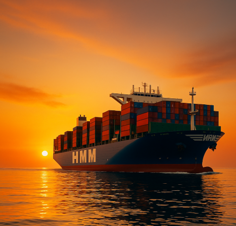 HMM 무역 선박 이미지