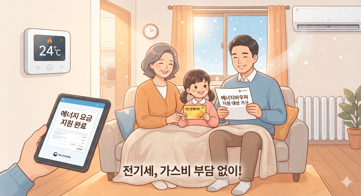 취약계층 필수 복지 에너지바우처 신청 자격 및 2026년 지원 금액 총정리!