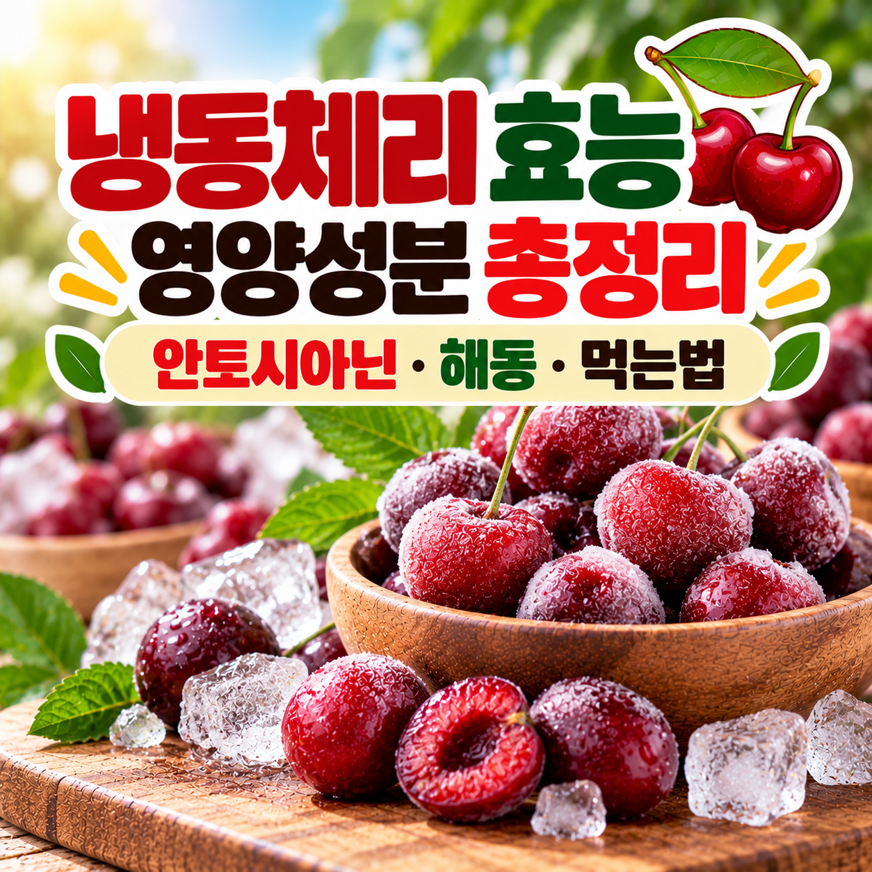 냉동체리 효능