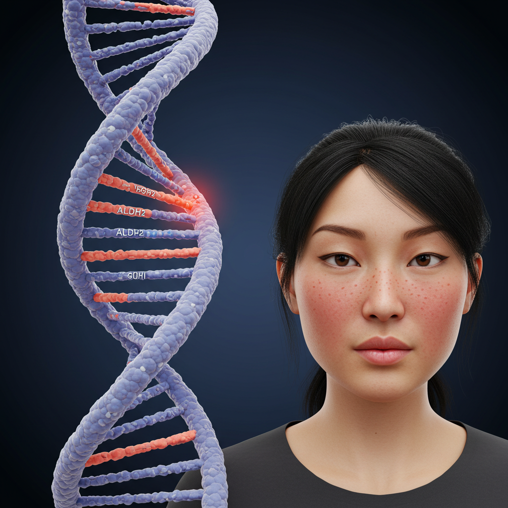 ALDH2 유전자 결핍 아시아인 술 홍조