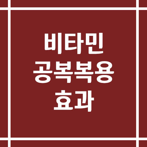 지용성, 수용성 종류별 정확한 복용 타이밍