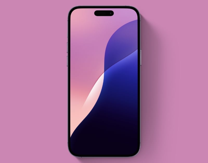 iOS 18 보라색 바탕 화면