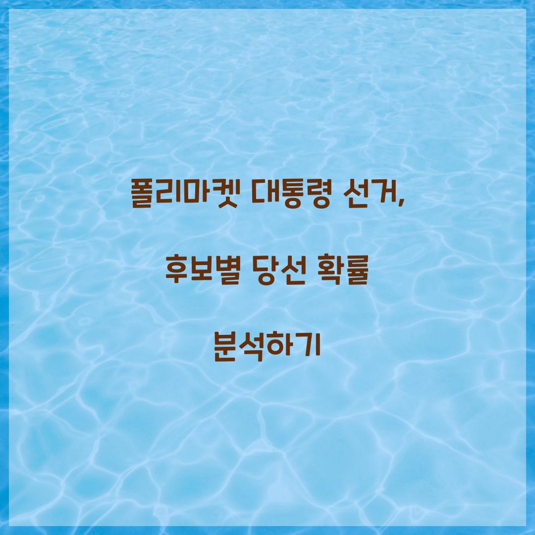 폴리마켓 대통령 선거