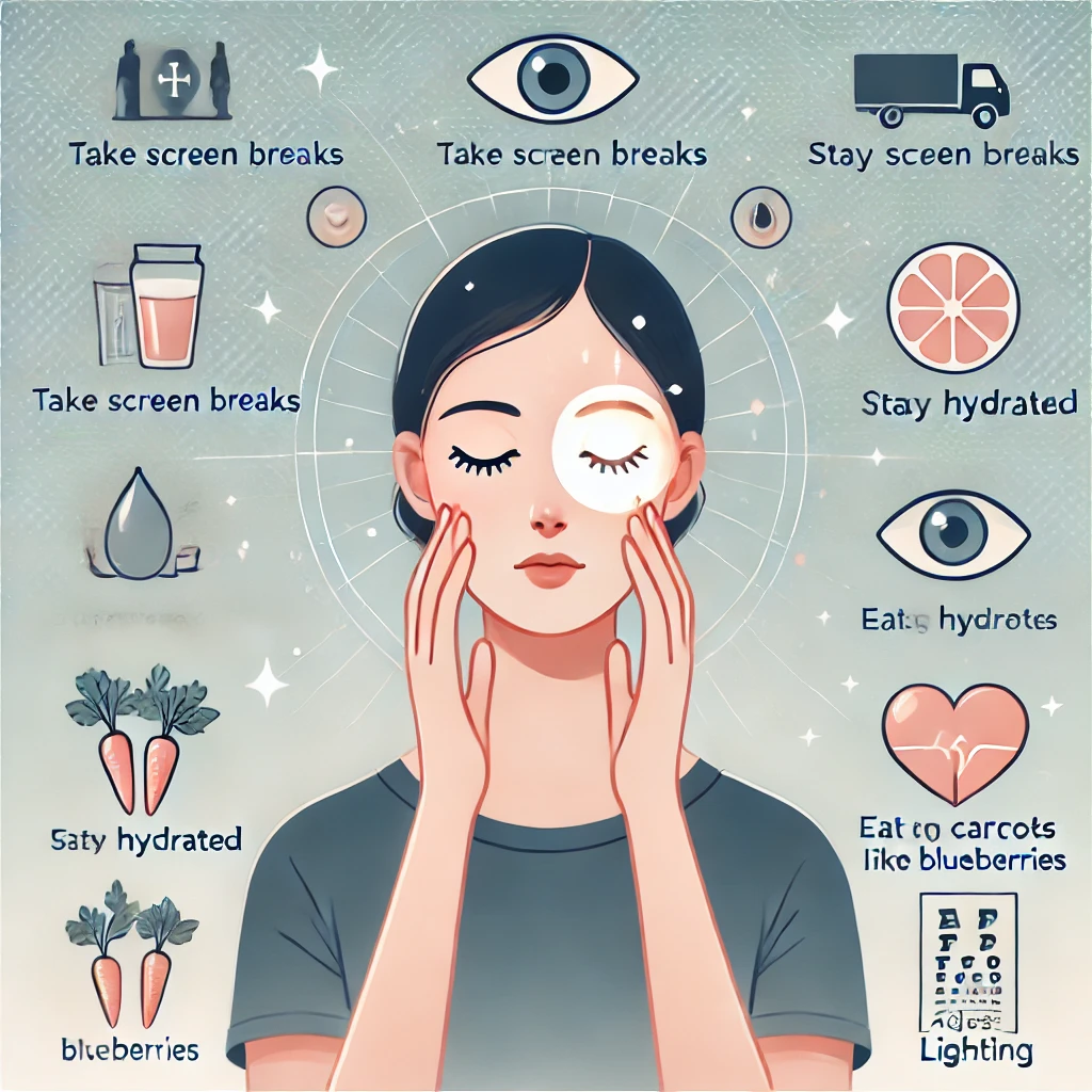 시력을 보호하는 생활 습관 이미지