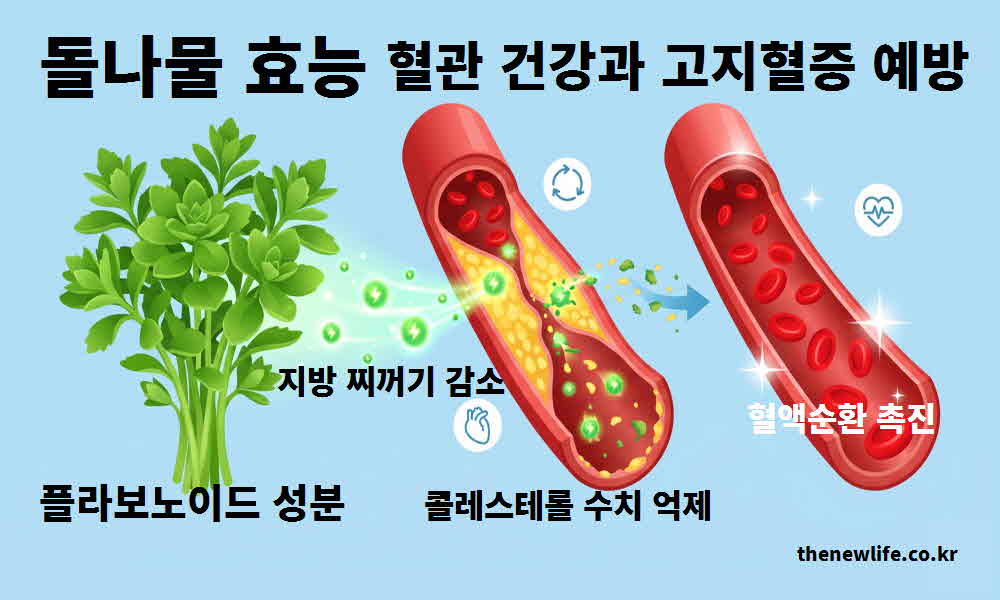 돌나물 효능 혈관 건강 고지혈증 예방
