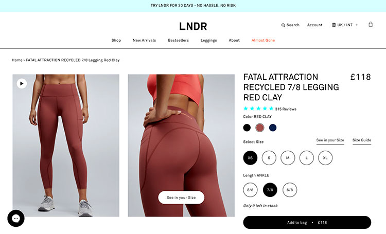 LNDR 웹사이트