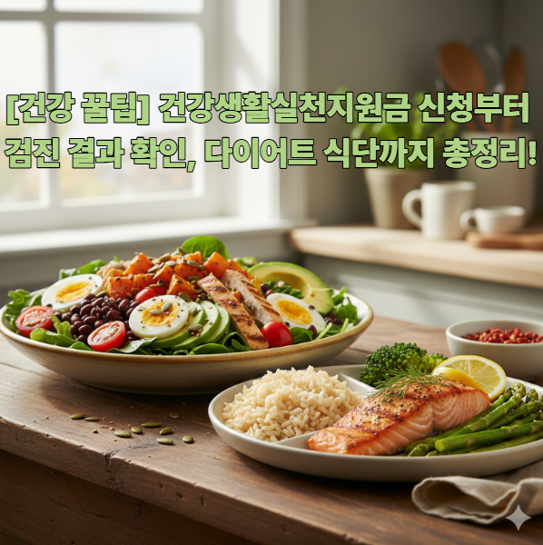 [건강 꿀팁] 건강생활실천지원금 신청부터 검진 결과 확인, 다이어트 식단까지 총정리!