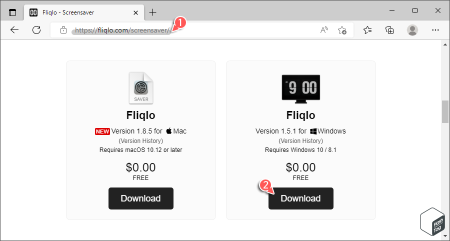 Fliqlo 제작사 홈페이지