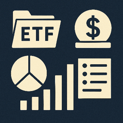 Abstract business image of dividend ETF and portfolio diversification