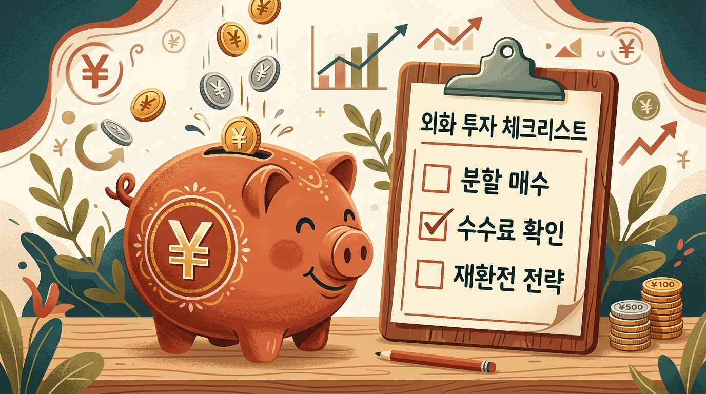 안전한 환테크를 위한 체크리스트와 엔화 저축 이미지