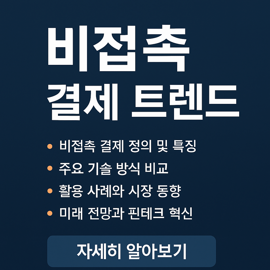 비접촉 결제 트렌드