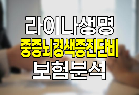 라이나생명 중증뇌경색증진단비 보험 가입 전 알아야 할 핵심 정보