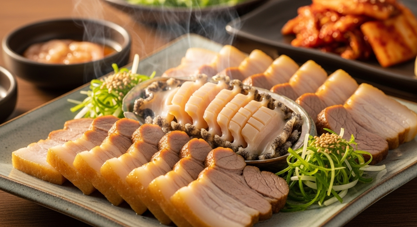 김대석 셰프의 전복 수육 황금 레시피: 실패 없는 부드러움!