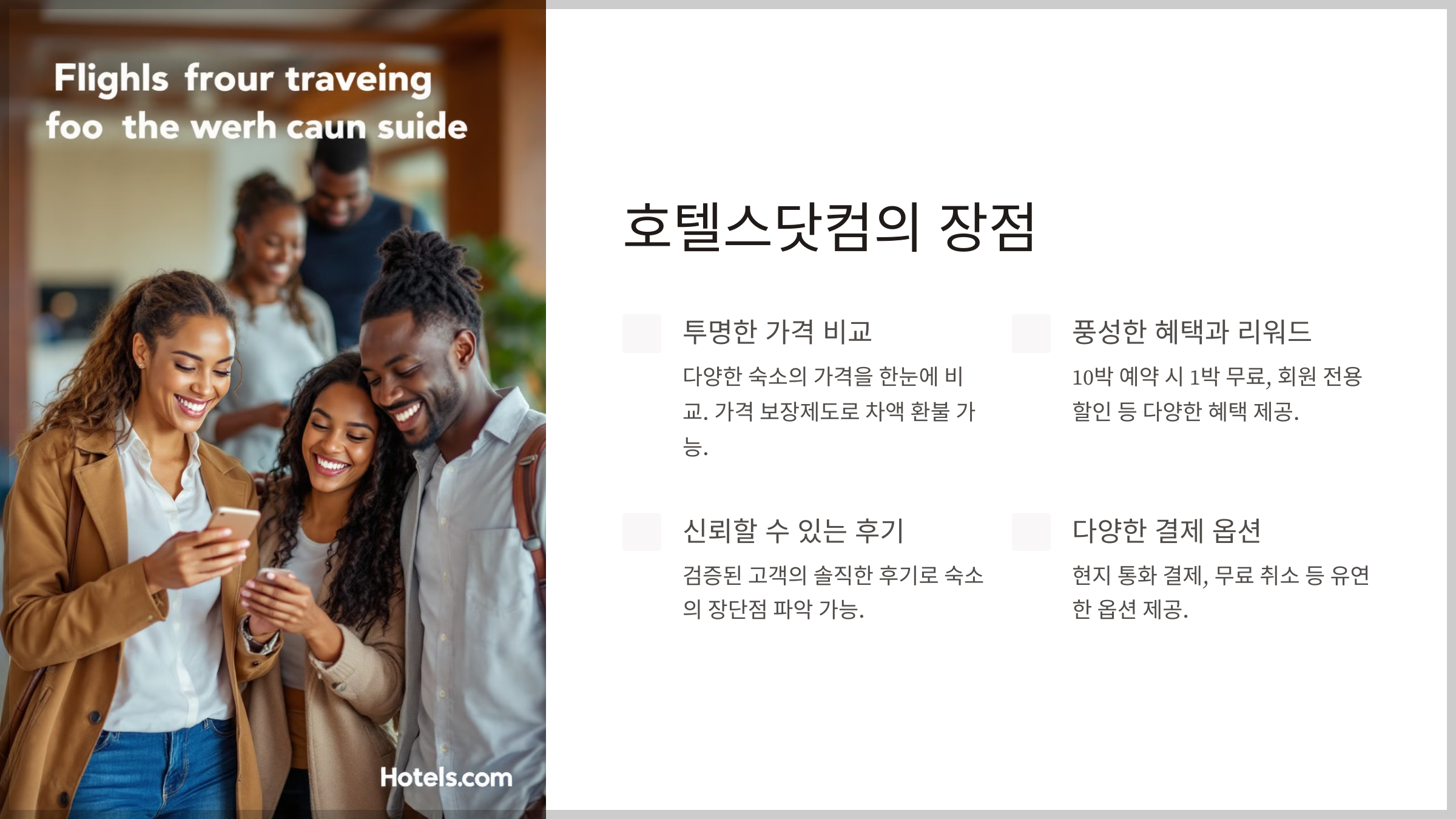 여행예약 호텔스닷컴