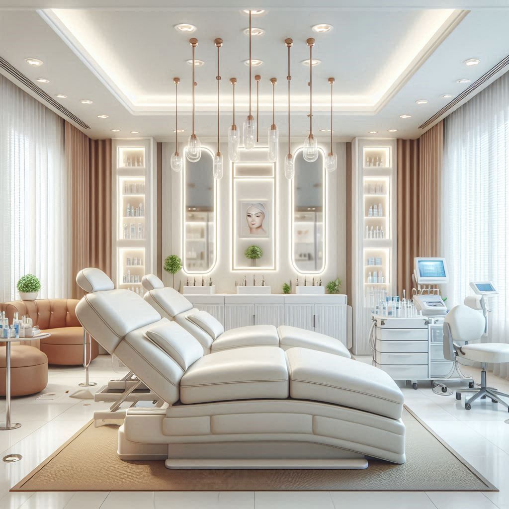 피부,체형관리 샵 배경