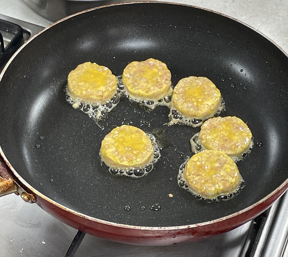 한식조리기능사 실기시험 준비 - 육원전 - 6개 완자 지지기